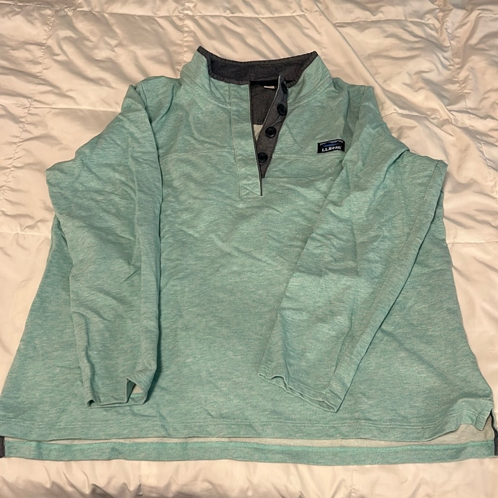 L.L Bean 1x rugby style terry polo